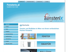Tablet Screenshot of fensterix.at